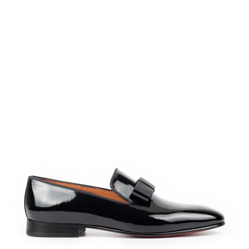 Patent Penny Solid Leather Loafers