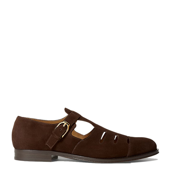 Suede Leather Closed Toe Fisherman Sandal
