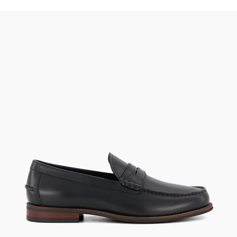 Leather Penny Trim Loafers For Men