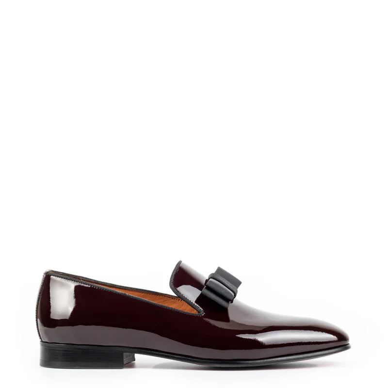 Pure Leather Patent Shiny Blue Loafer