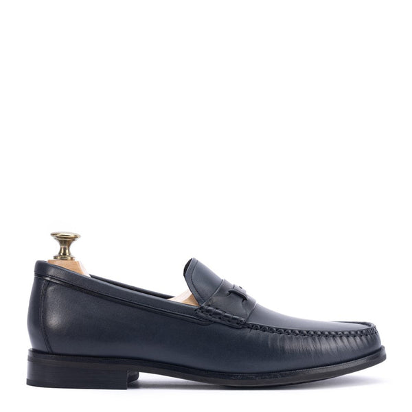 Men Leather Slip On Penny Bit Loafer