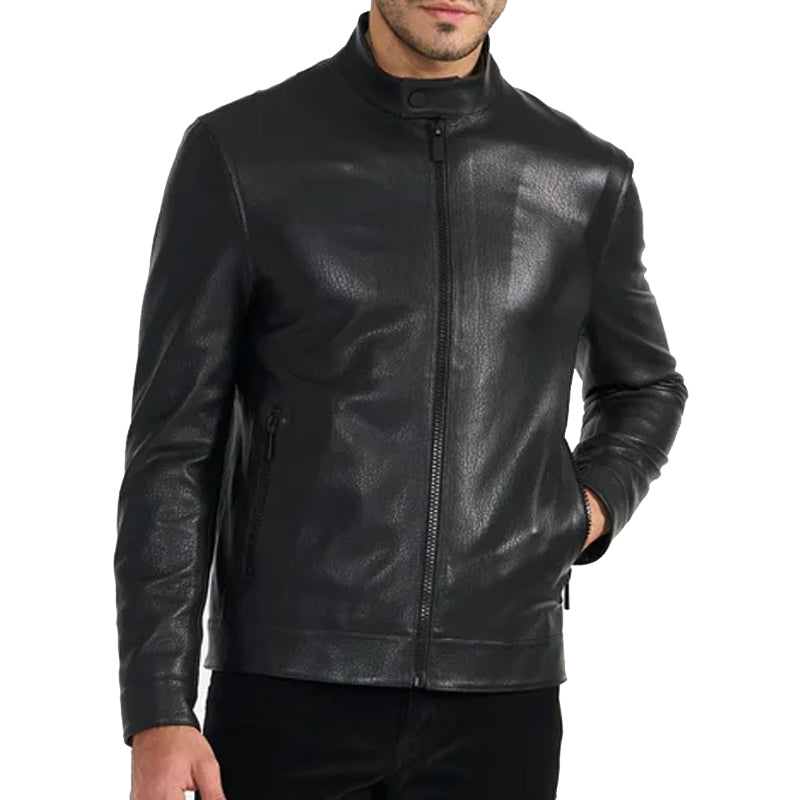 Andrew Black Men's Leather Jacket