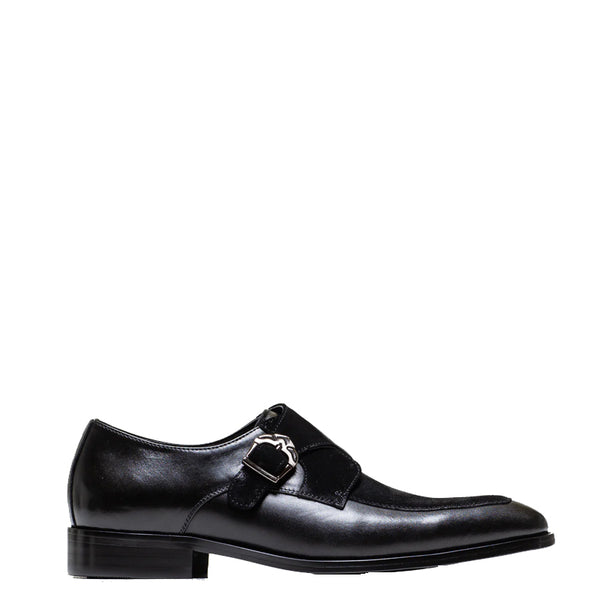 Classic Upper Suede Leather Single MonkStraps Shoe