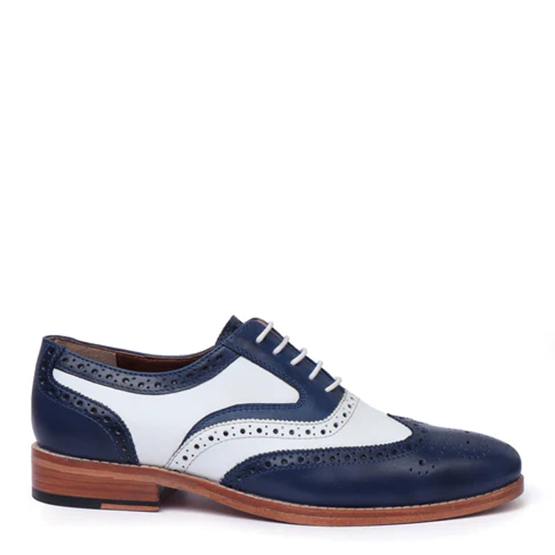 Men Chic Dual Tone Lace-Up Oxford Shoes