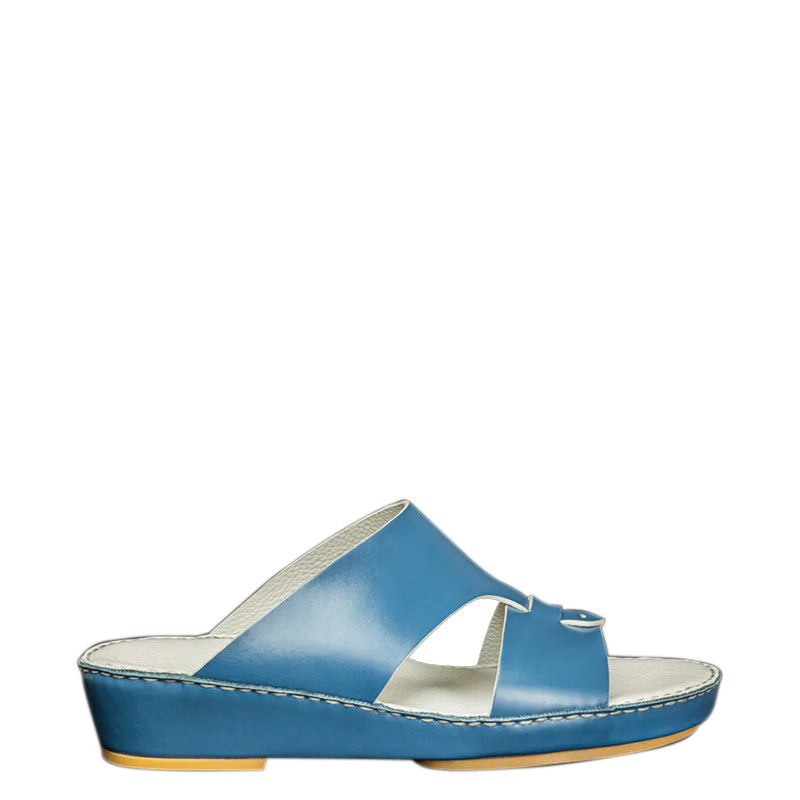 Premium Open Toe Leather Stich Comfort Arabic Off White Sandal