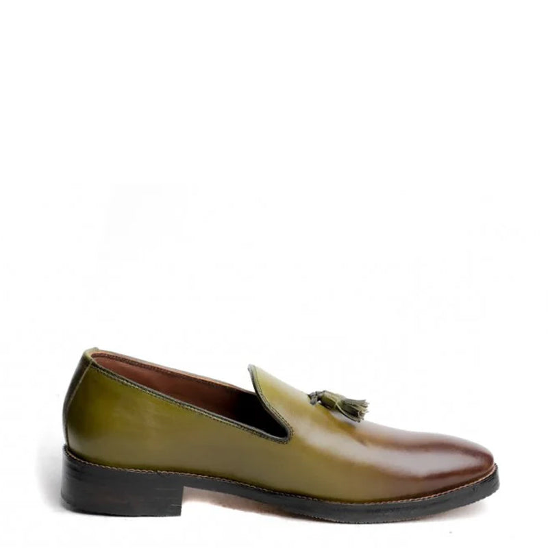 Men Casual Slip-On Leather Tassel Loafers