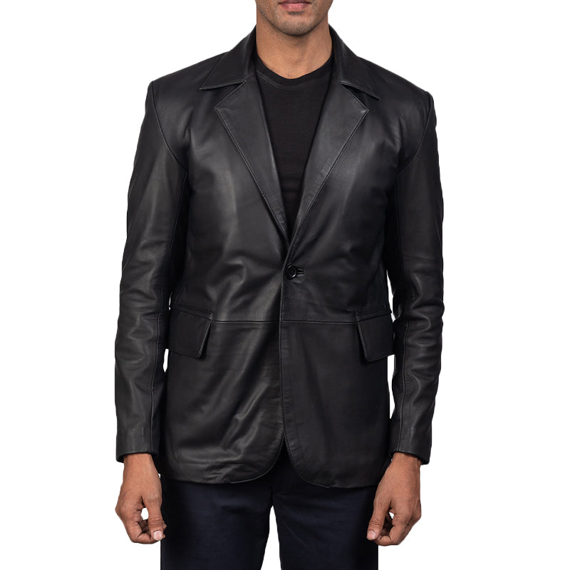 Astaire Leather Blazer