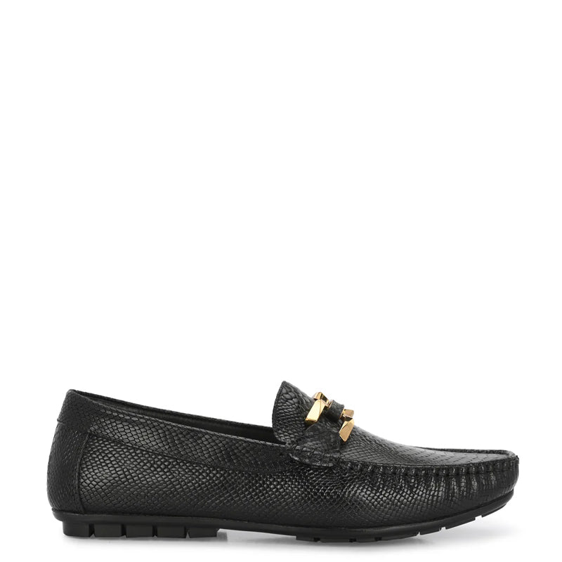 Premium Leather Buckled Loafers For Men