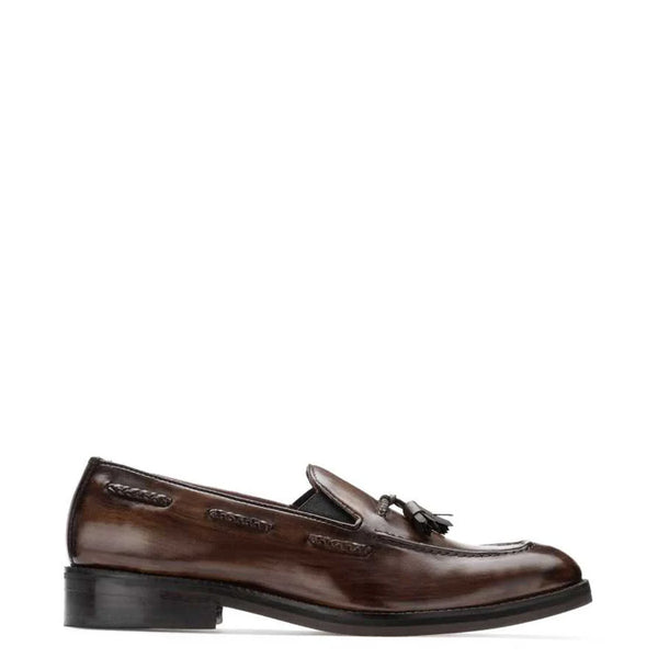 Pure Leather Classic Side Lacing Tassel Loafer