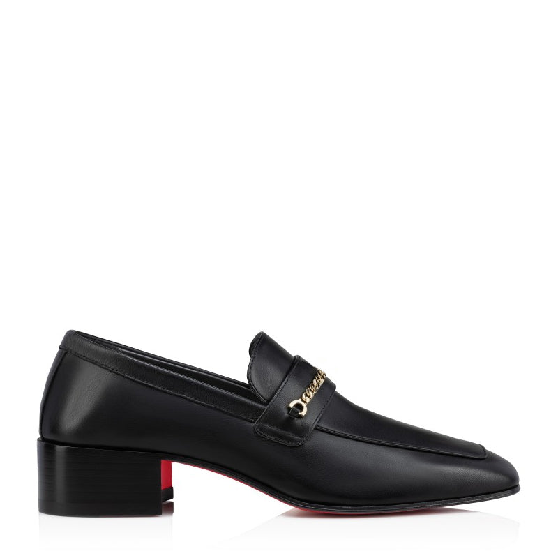 Men Solid Slip-On Leather Loafers