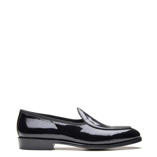 Men s Patent Loafers Slip on Shoe