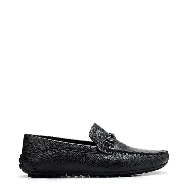 Men Textured Leather Driving Loafer