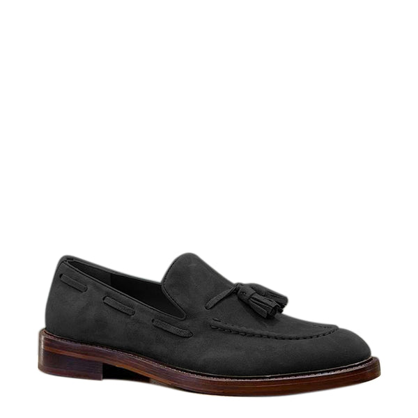 Comfort Tassel Penny Loafer in Suede Leather