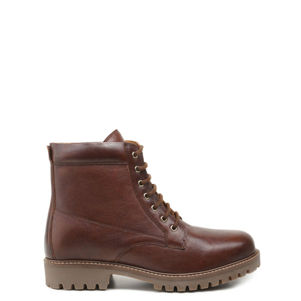 Classic Leather Lace Up Ankle Boot