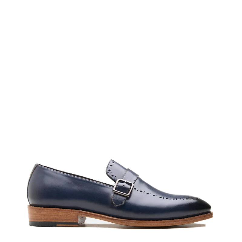 HandCrafted Leather Buckled Loafers For Men