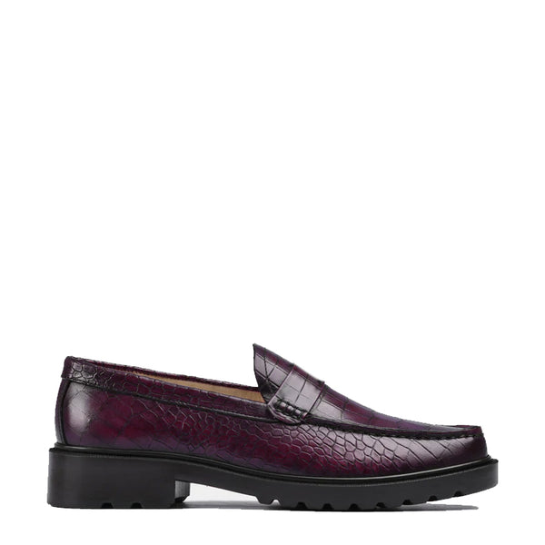 Men s Round Toe Croc Loafers