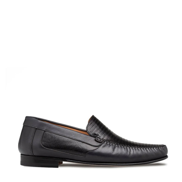 Croc Embossed Leather Penny Loafers