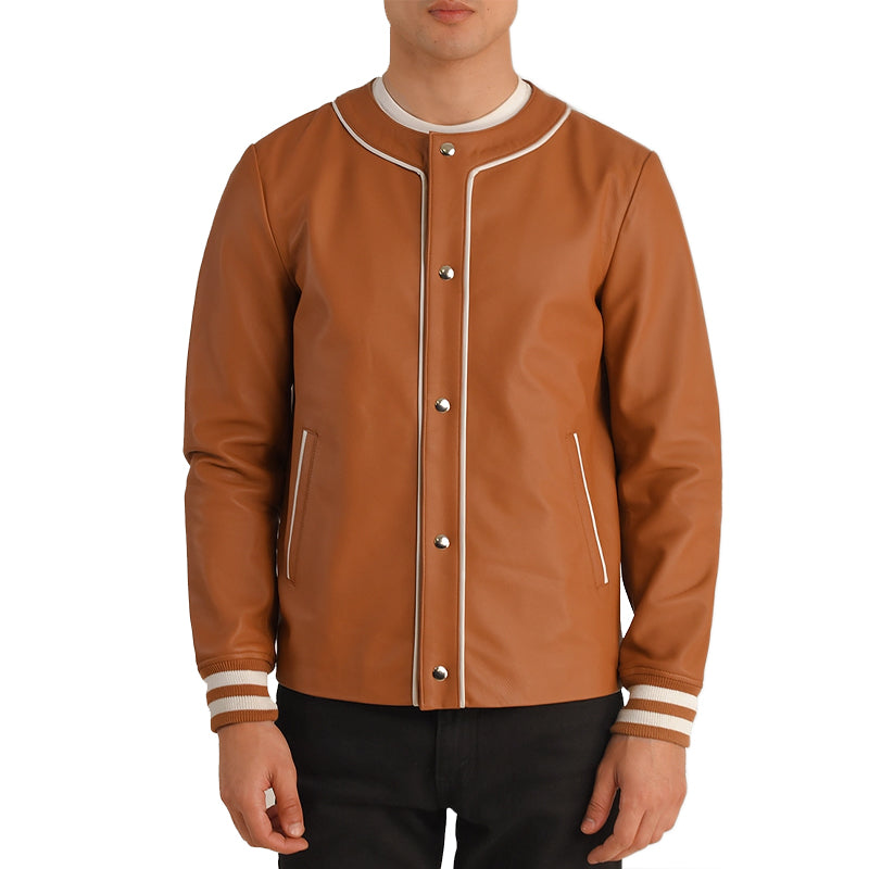 Willis Leather Bomber Jacket For Men