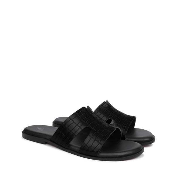 Crocodile Slip On - Black