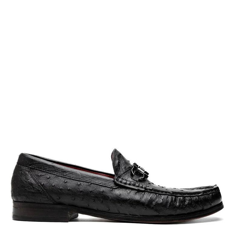 Ostrich Leather Horsebit Loafers