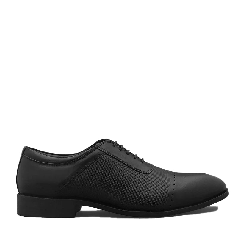 Leather Textured Oxford Shoes For Men