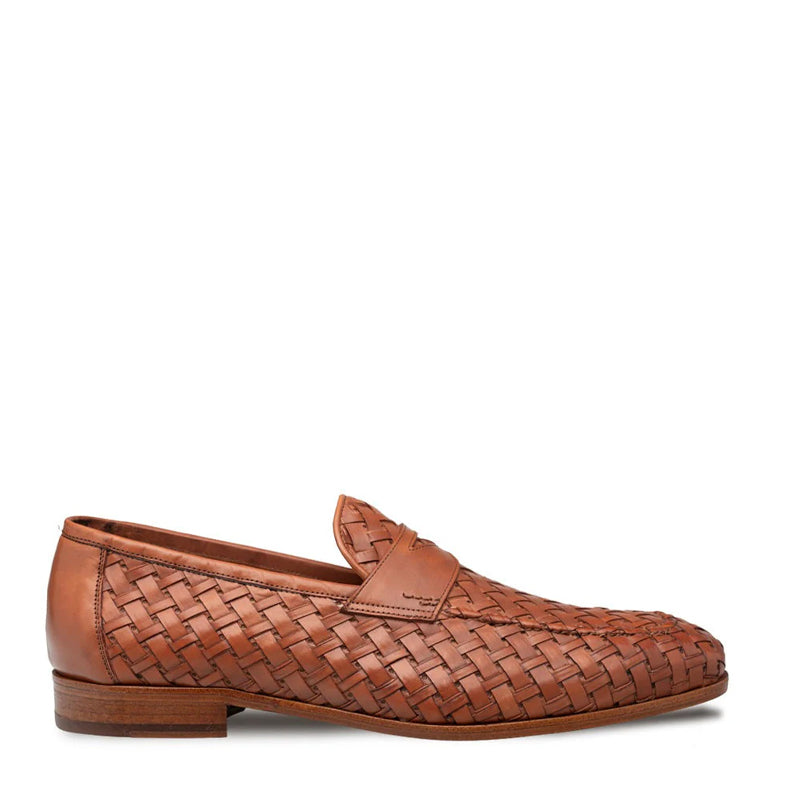 Braided Leather Penny Loafers