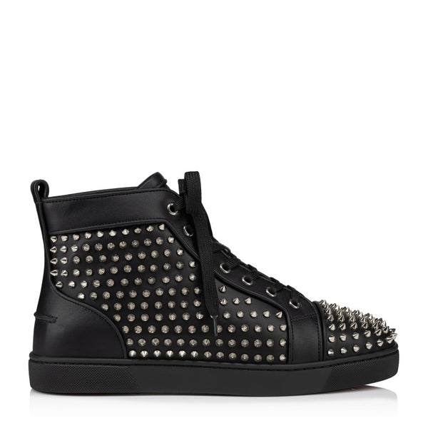 Men Casual Leather Lace Up High Sneakers