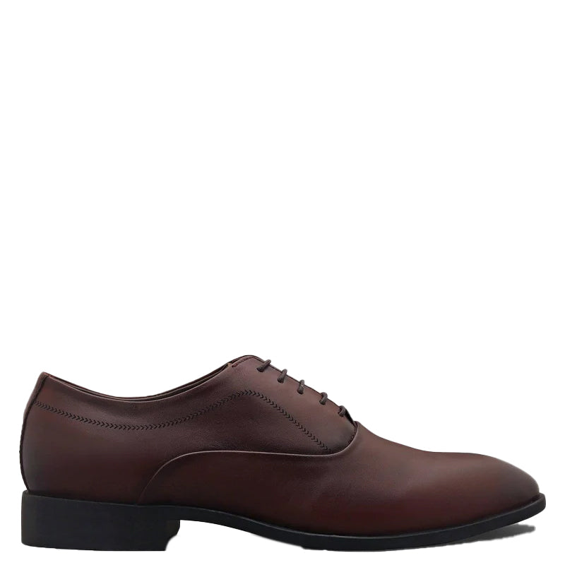 Men Solid Leather Lace-UP OxFord Shoes