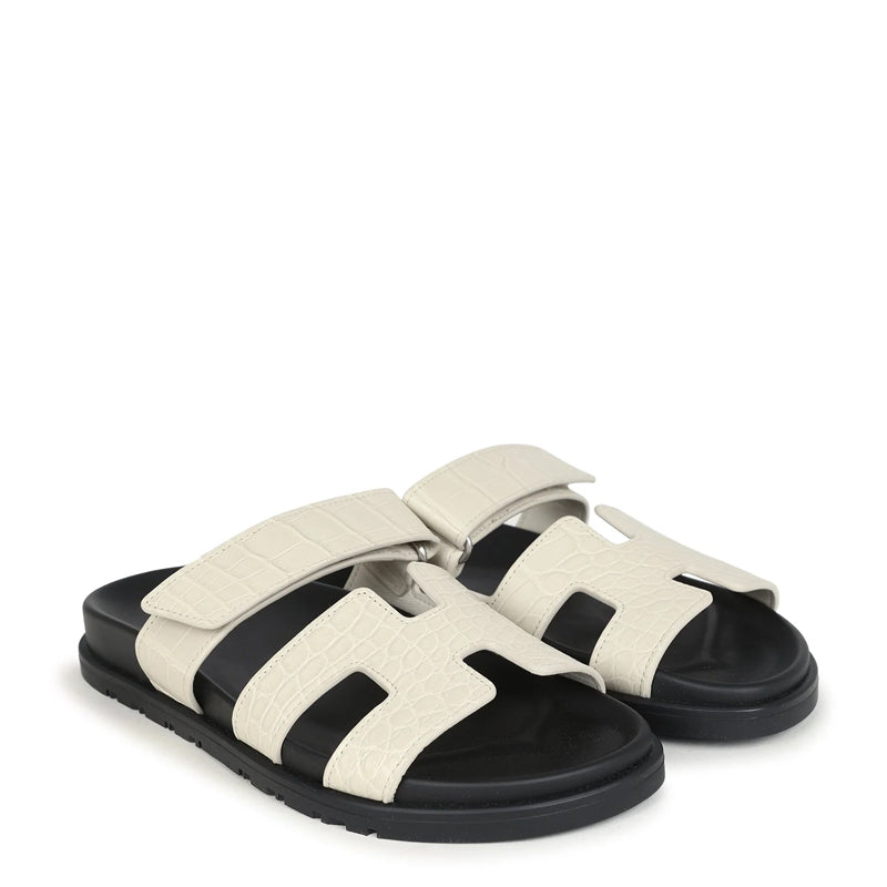 Luxury Croco Leather Sandals