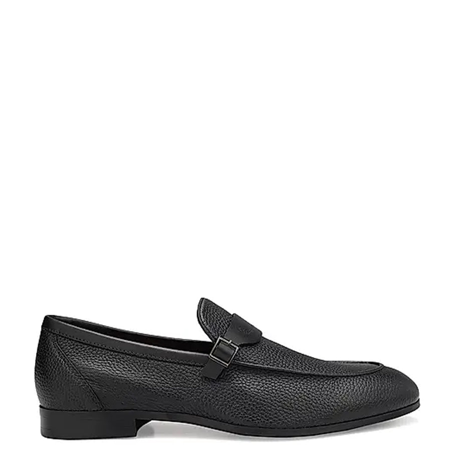 Men Textured Leather Formal Loafers