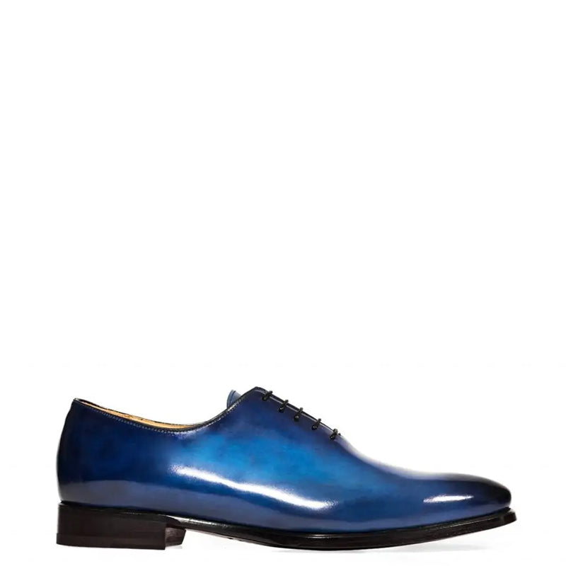 Classic Plain Solid Shiny Leather Oxford Shoes