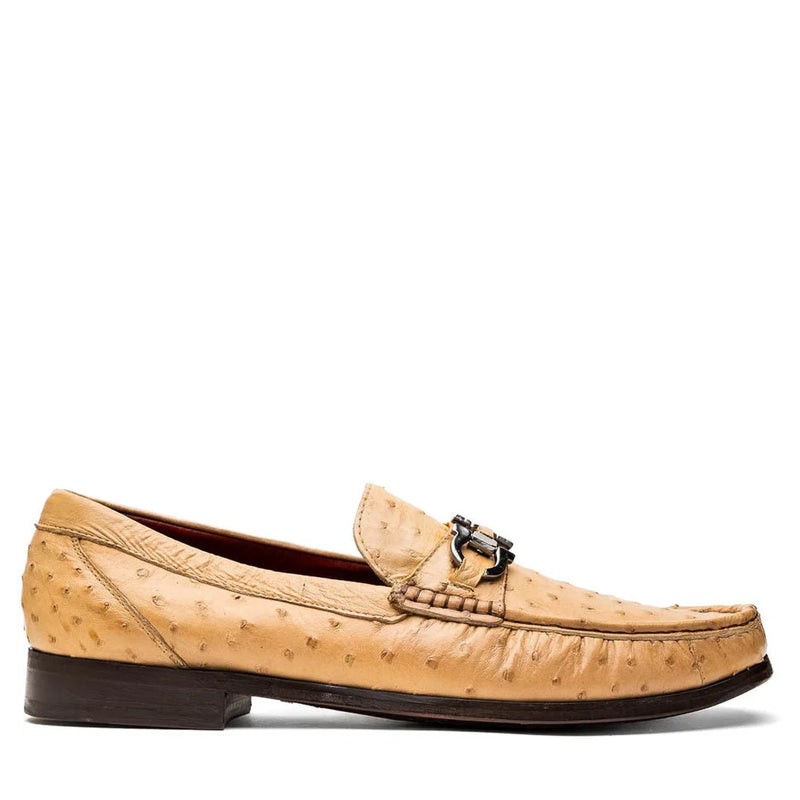 Ostrich Leather Horsebit Loafers