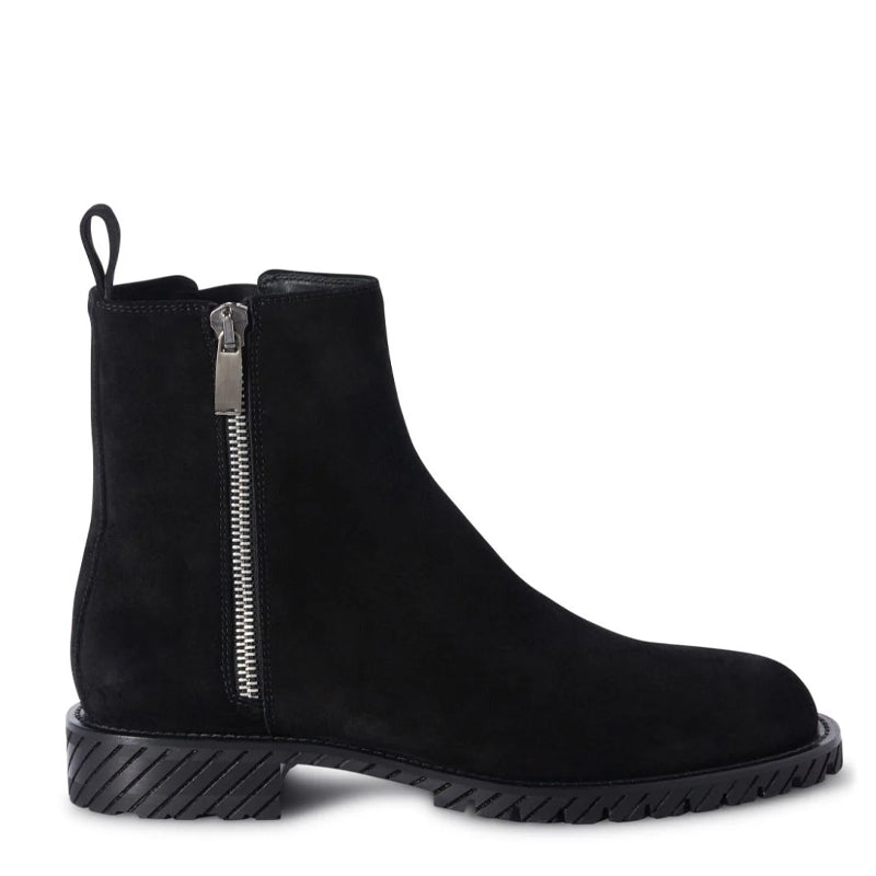 Round Toe Suede Ankle Boots