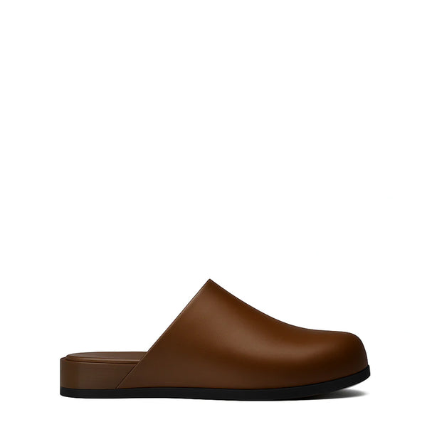 Luxe Leather Men Italian Mule - Brown