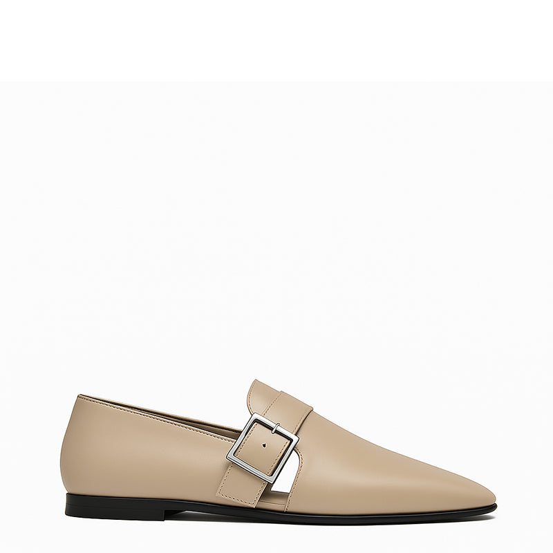 Mamie Frye Loafers in Beige