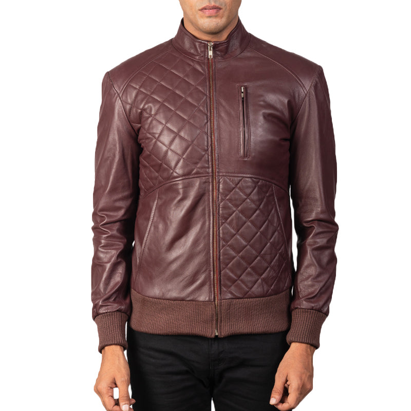 Moda Leather Bomber Jacket For Men