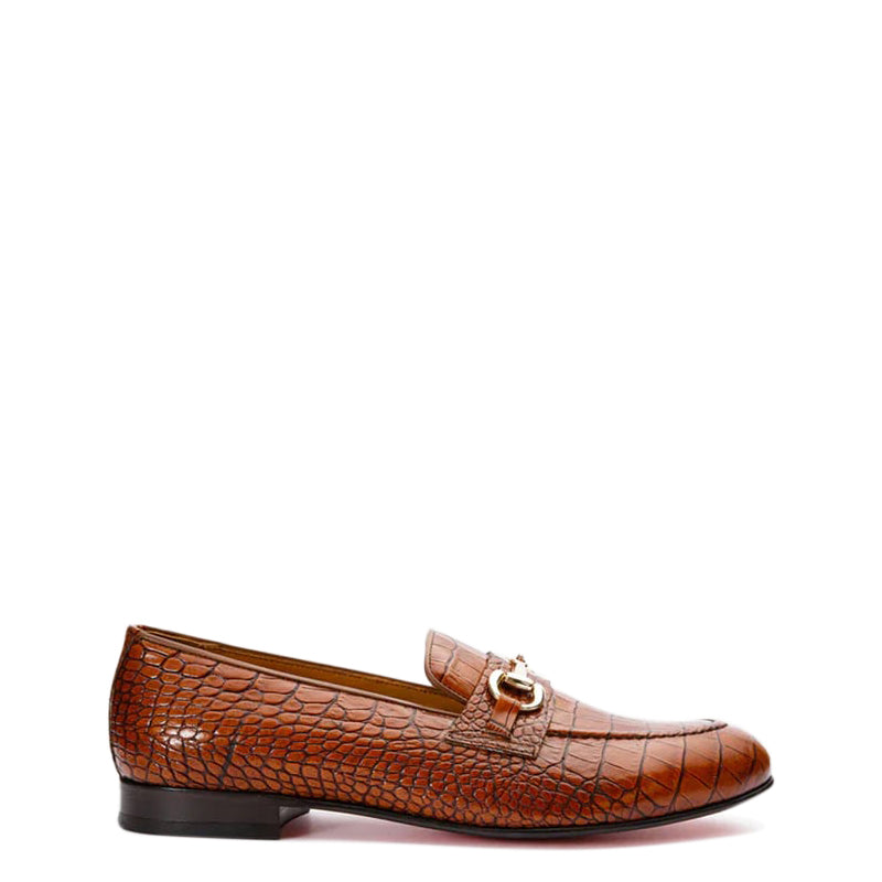 Leather Bit Loafer Men Shoes