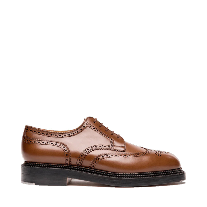 Triple Sole Derby Leather Shoes For Men