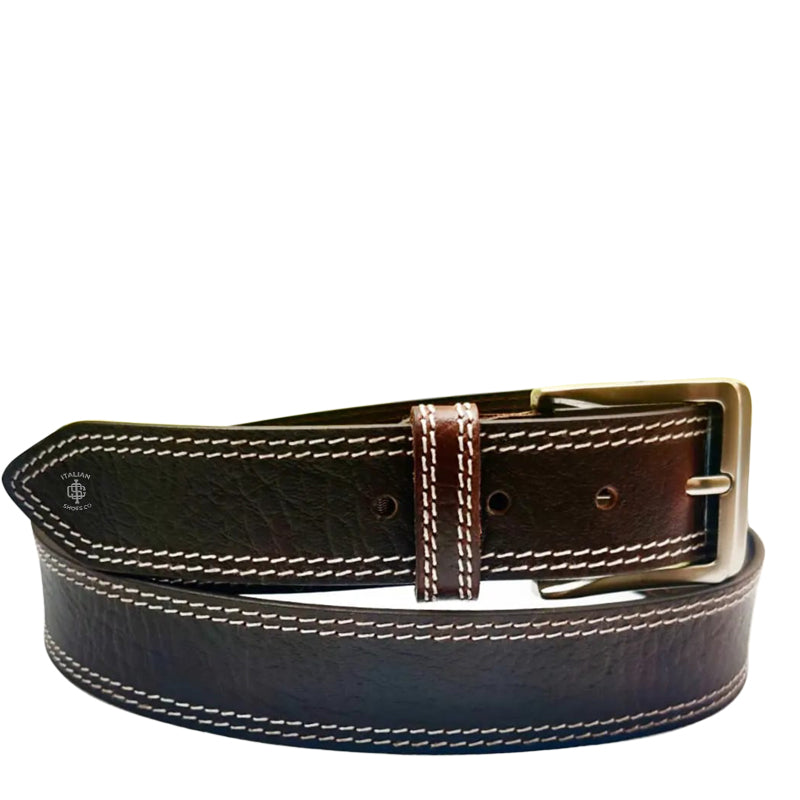 Doppia cucitura Leather Belt B