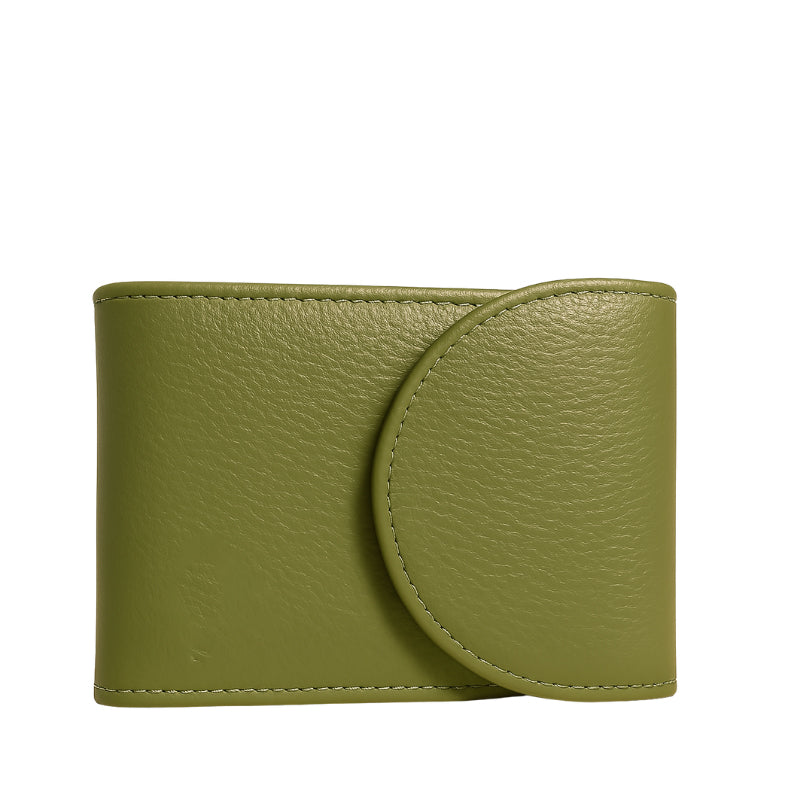 Premium Olive Green Snap Closure Wallet for Men