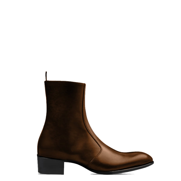 Side Zip Boot Leather