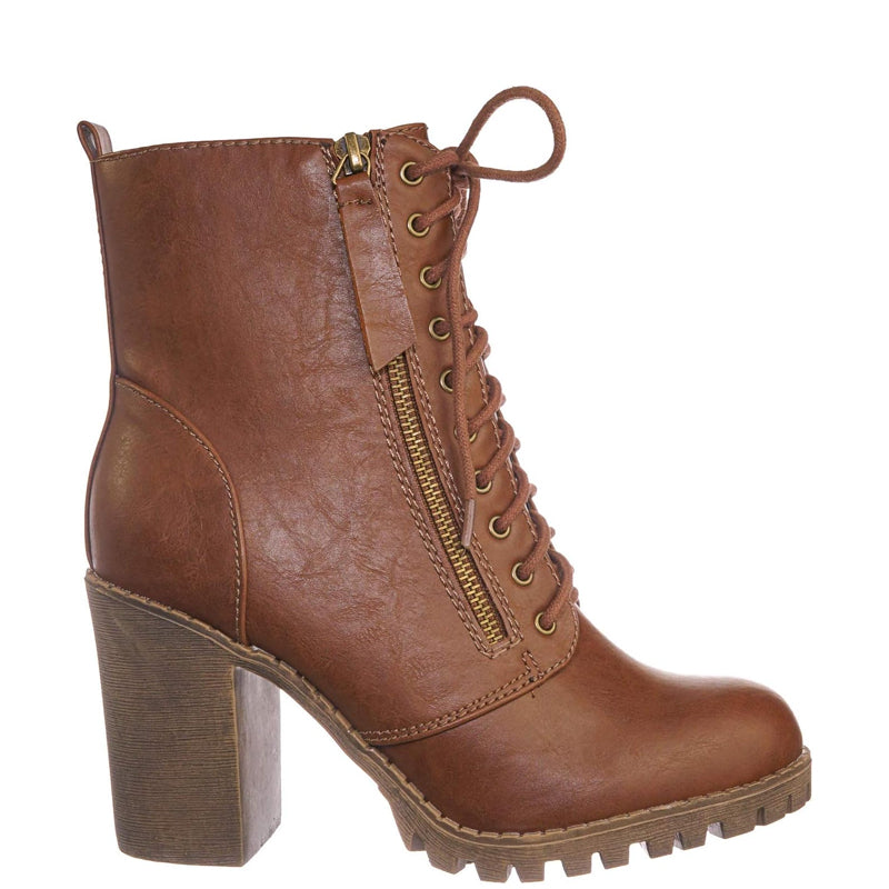 Urban Lace-Up Ankle Boots