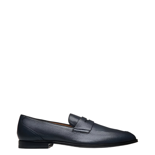 Classic Penny Loafer with Textured Leather