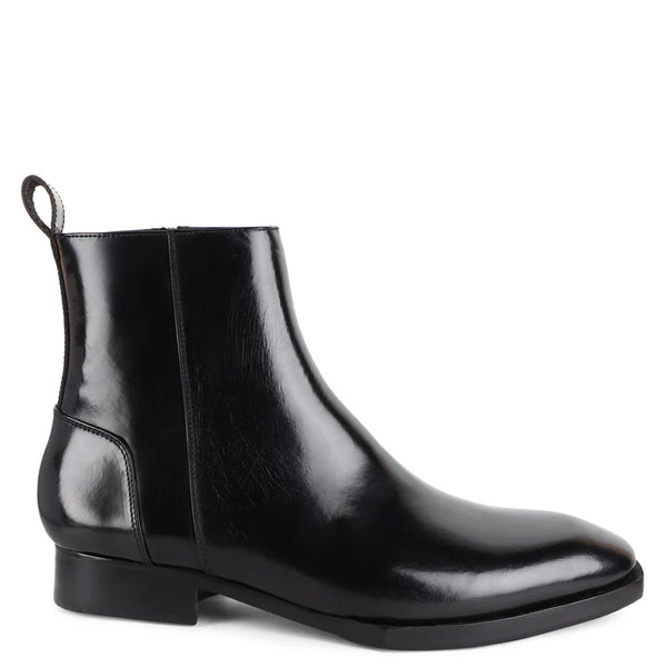 Luxury Handmade High Top Leather Side Zipper Boot