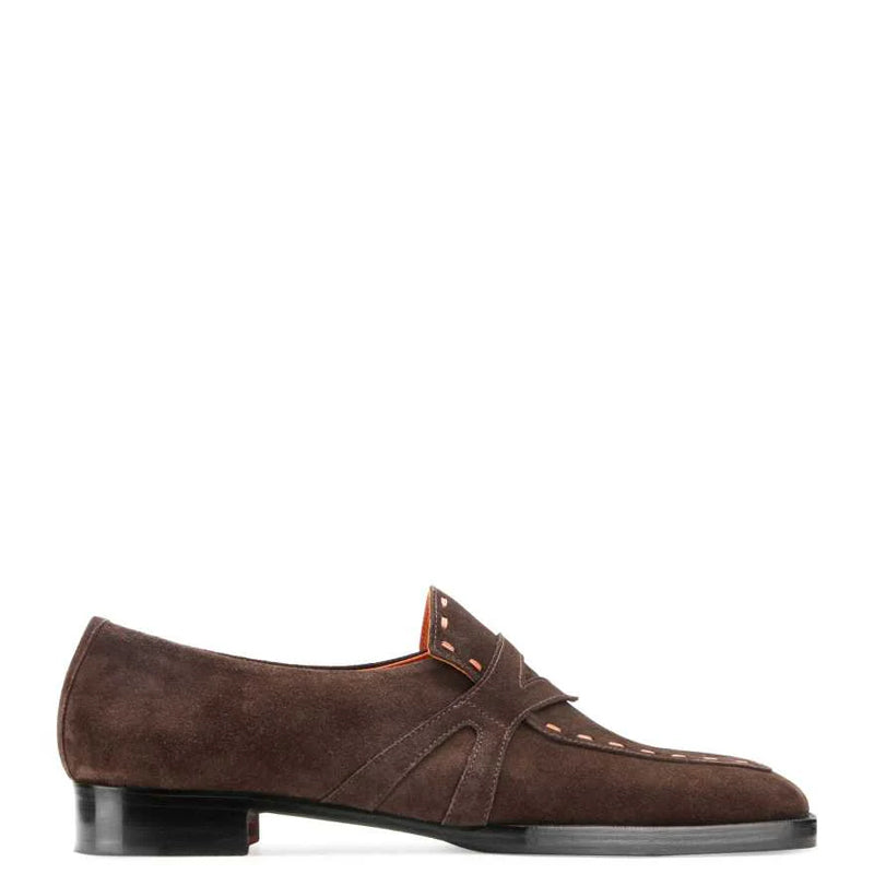 Classic Design Penny Suede Leather Loafer