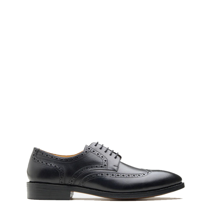 Men Wingtip Leather Formal Derby Shoe