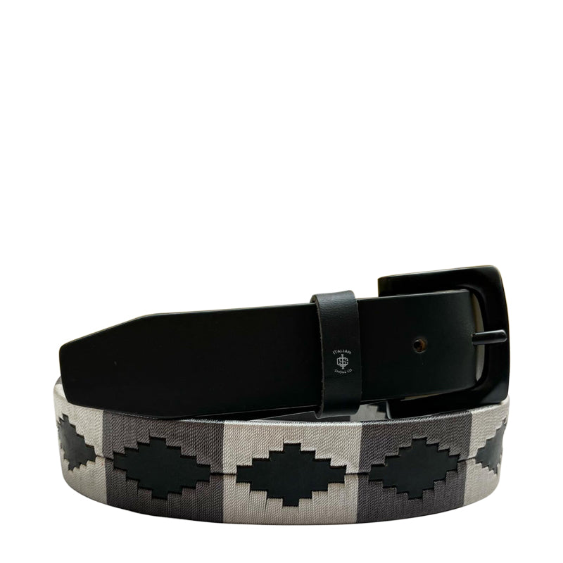 Vivacity Leather Belt Black and Blue