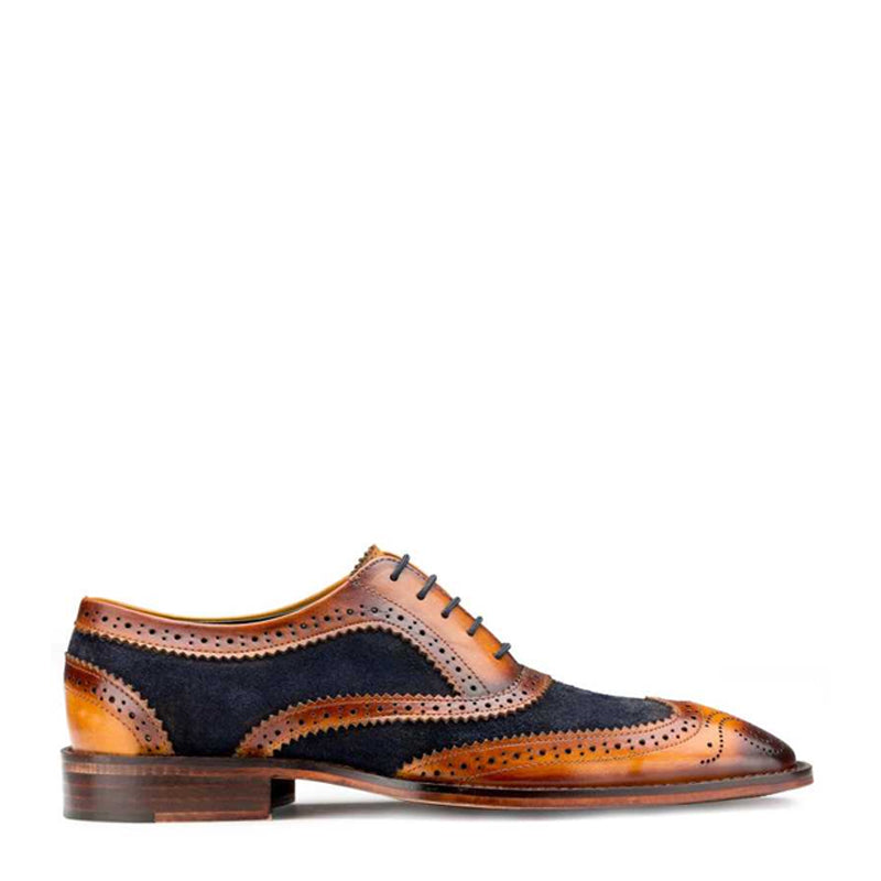 靴 Lantz C wingtip brogue shoes Austria 6.5 Leather Lace-UP Wingtip Oxford Shoes For Men