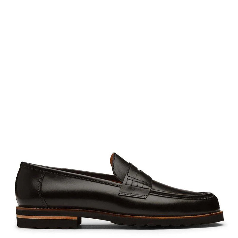 Classic Plain Leather Penny Moccasions Loafers