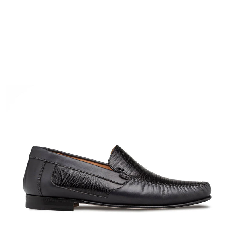 Croc-Embossed Leather Penny Loafers